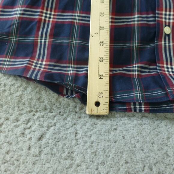 Brooks Brothers Shirt Mens 3XLT Polo Button Up Plaid Blue Sheep Logo Preppy - Picture 6 of 7